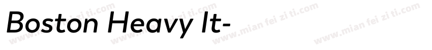 Boston Heavy It字体转换